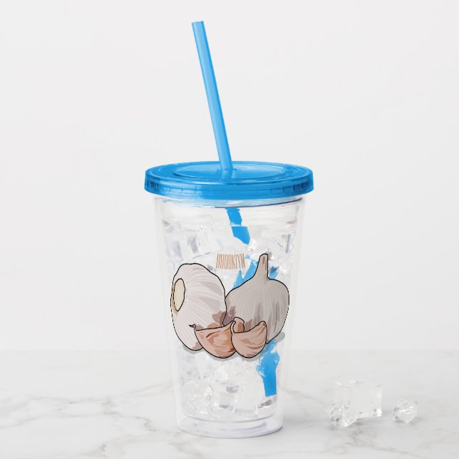Cartoon Acryltrinkbecher (Vorderseite Ice)