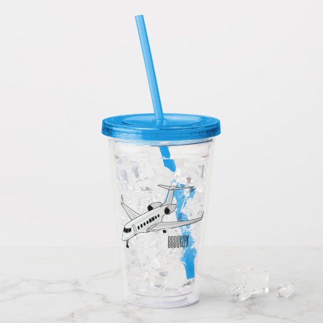 Cartoon Acryltrinkbecher (Vorderseite Ice)