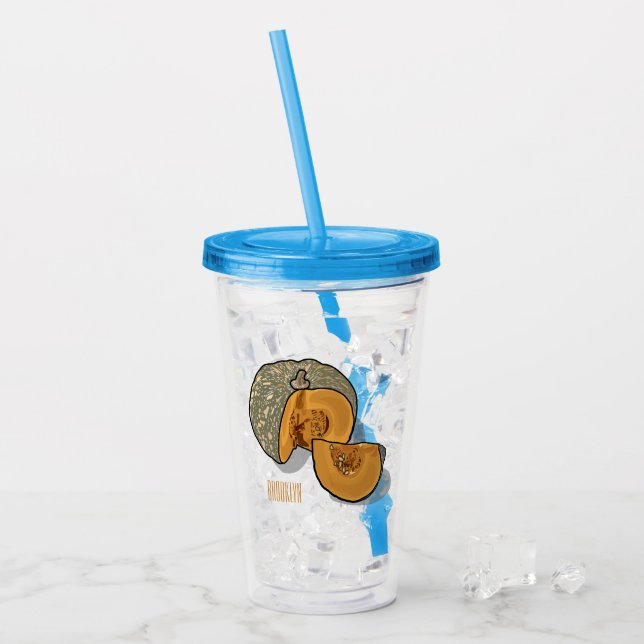 Cartoon Acryltrinkbecher (Vorderseite Ice)