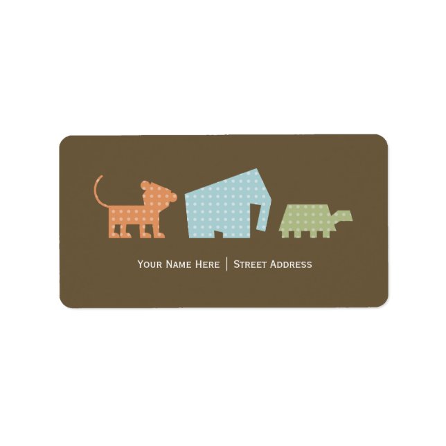 Cartoon Adressaufkleber (Vorne)