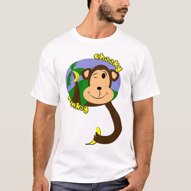 Cartoon-Affe T-Shirt (Vorderseite)
