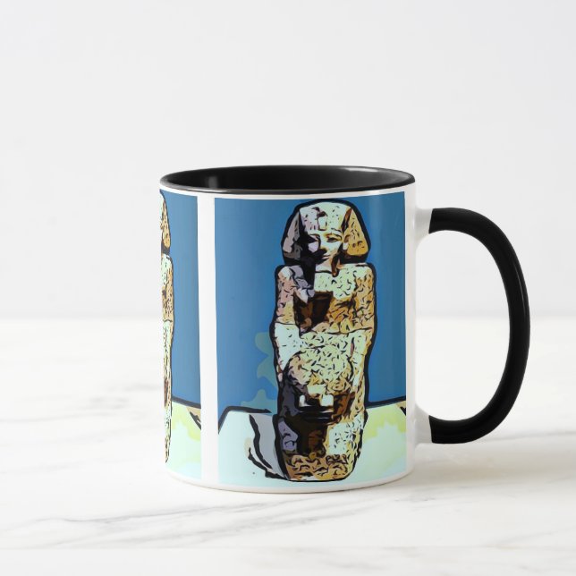 Cartoon Ägyptische Statue Tasse (Rechts)