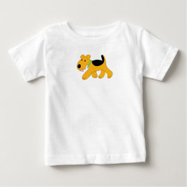 Cartoon Airedale Terrier Baby Fine Jersey T - Shir Baby T-shirt