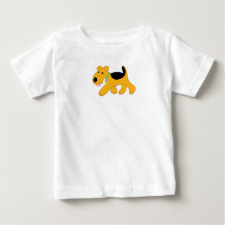 Cartoon Airedale Terrier Baby Fine Jersey T - Shir Baby T-shirt