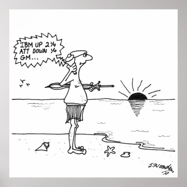 Cartoon an der Börse 4013 Poster (Vorne)