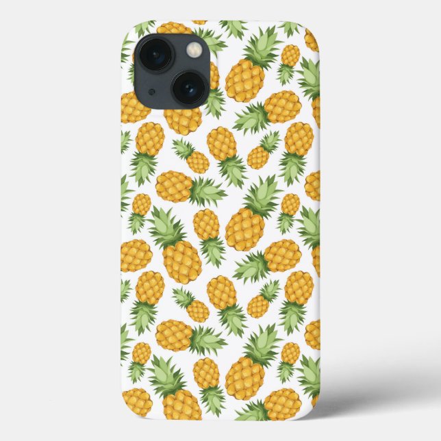 Cartoon Ananas-Muster Case-Mate iPhone Hülle (Rückseite)