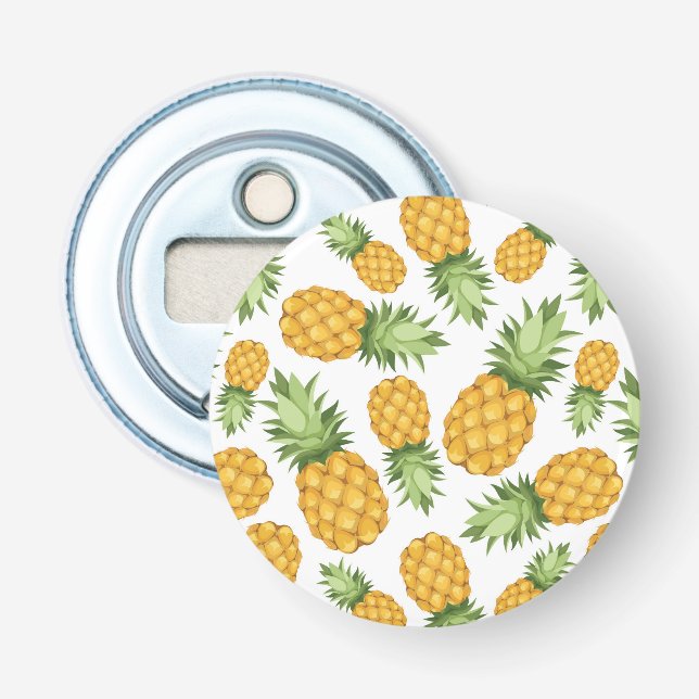 Cartoon-Ananas-Muster Flaschenöffner (Vorderseite)