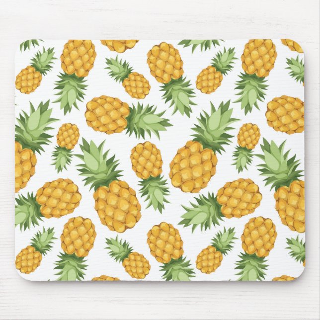 Cartoon Ananas-Muster Mousepad (Vorne)