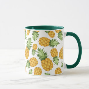 Cartoon Ananas-Muster Tasse