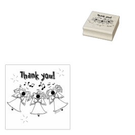 Cartoon Angel Choir individuell anpassbar Gummistempel