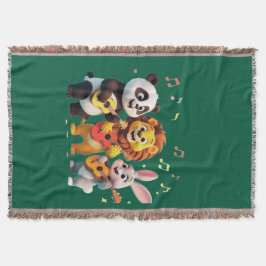 🎵 Cartoon Animal Music Party – Fun & Cute Musical Decke