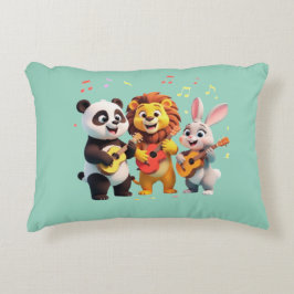 🎵 Cartoon Animal Music Party – Fun & Cute Musical Dekokissen