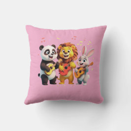 🎵 Cartoon Animal Music Party – Fun & Cute Musical Kissen