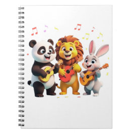 🎵 Cartoon Animal Music Party – Fun & Cute Musical Notizblock