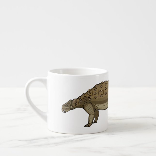 Cartoon Ankylosaurus Espressotasse (Links)