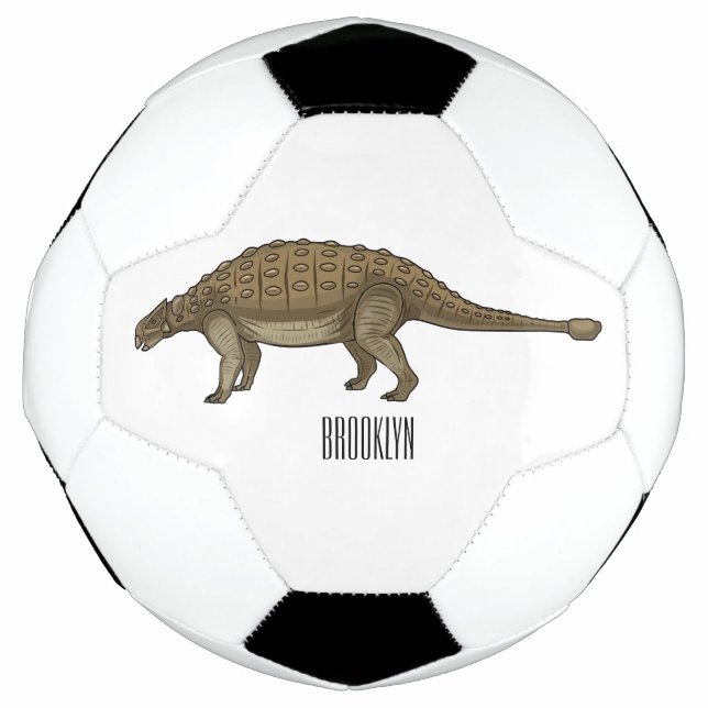 Cartoon Ankylosaurus Fußball (Vorderseite)