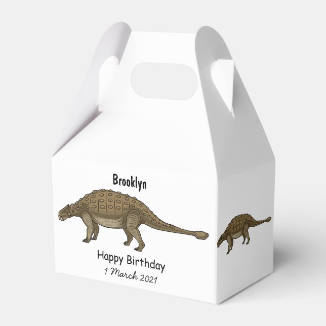 Cartoon Ankylosaurus Geschenkschachtel (Vorderseite)