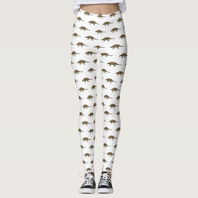 Cartoon Ankylosaurus Leggings (Vorderseite)