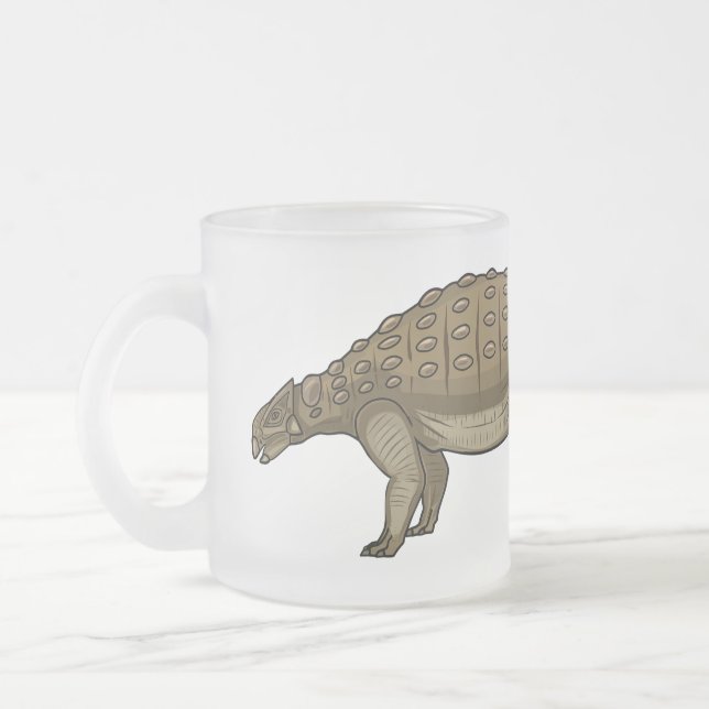 Cartoon Ankylosaurus Mattglastasse (Links)