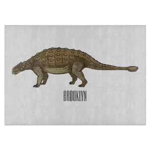 Cartoon Ankylosaurus Schneidebrett