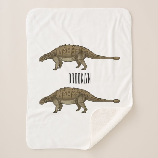 Cartoon Ankylosaurus Sherpadecke (Vorderseite)
