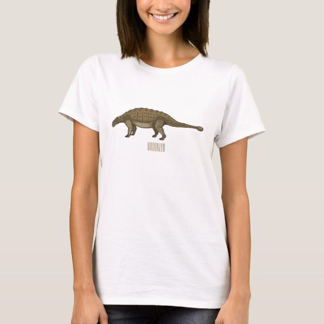 Cartoon Ankylosaurus T-Shirt (Vorderseite)