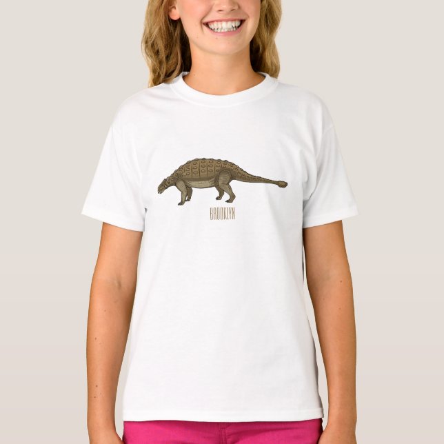 Cartoon Ankylosaurus T-Shirt (Vorderseite)
