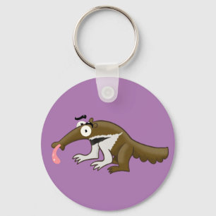 Cartoon Anteater Schlüsselanhänger