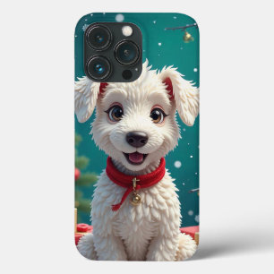 Cartoon-artiger Weißwelpen Case-Mate iPhone Hülle