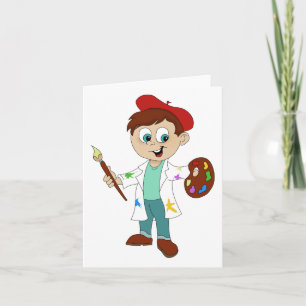 Cartoon Artist Maler generischer Verwendung Karte