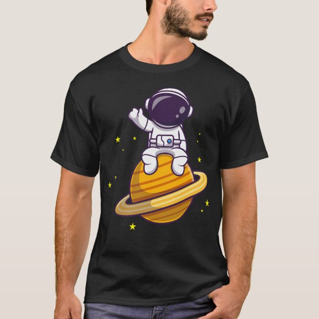 Cartoon Astronaut T-Shirt (Vorderseite)