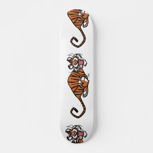 Cartoon auf Tiger-Skateboard Skateboard (Vorne)