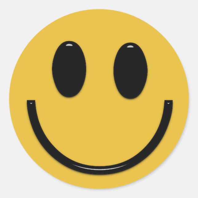 Cartoon-Aufkleber Runder Aufkleber (Vorderseite)