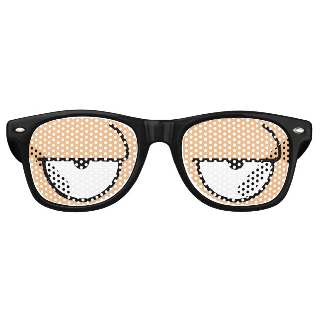 Cartoon Augen Schlampe Haut Mittlere Sonnenbrille (Vorderseite)