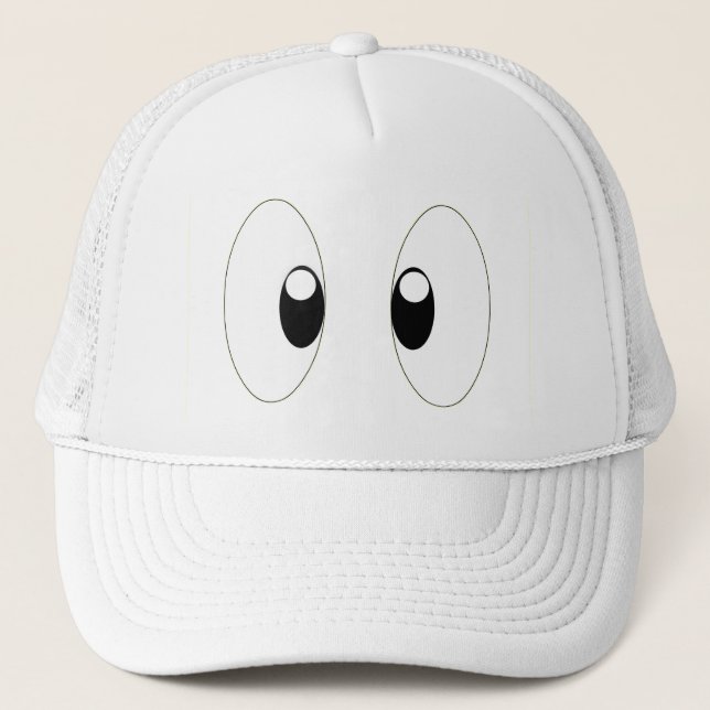Cartoon-Augen Truckerkappe (Vorderseite)