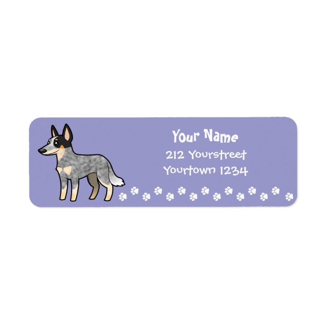 Cartoon Australian Cattle Dog / Kelpie (Vorne)