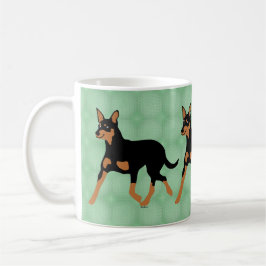 Cartoon Australian Kelpie Trotting 2 Kaffeetasse