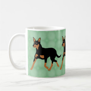 Cartoon Australian Kelpie Trotting 2 Kaffeetasse