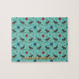 Cartoon-australischer Vieh-Hund Puzzle