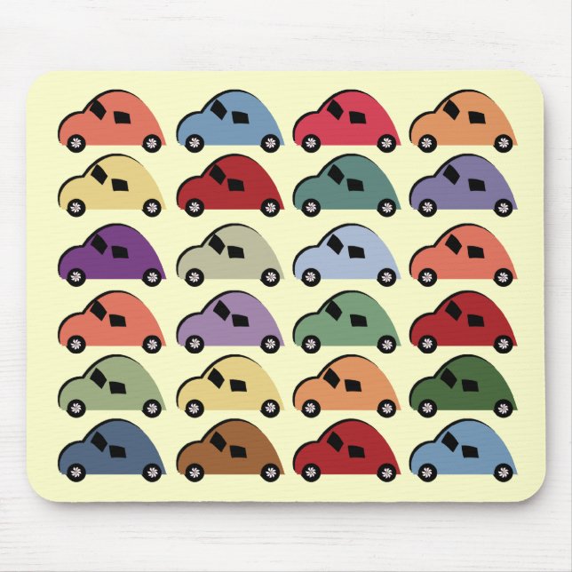 Cartoon-Autos Mousepad (Vorne)