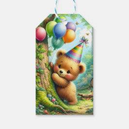 Cartoon Baby Bear Cube Personalisiert Geburtstag Geschenkanhänger