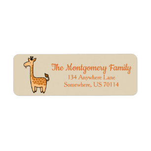 Cartoon Baby Giraffe Familienname