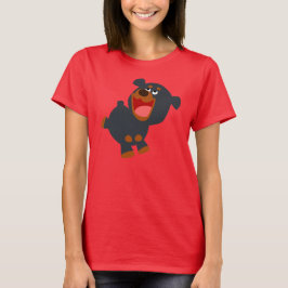 Cartoon Baby Rottweiler Women T - Shirt