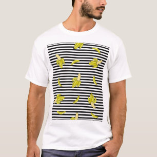 Cartoon Bananenflecken: Retro-Stil. T-Shirt