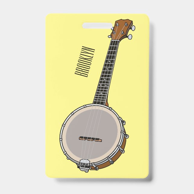 Cartoon Banjo Ausweis (Vorderseite)