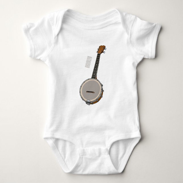 Cartoon Banjo Baby Strampler (Vorderseite)