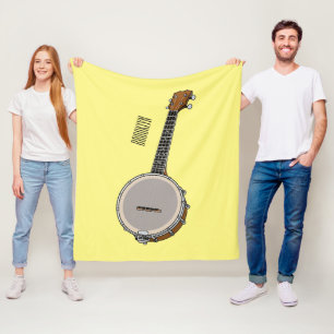 Cartoon Banjo Fleecedecke