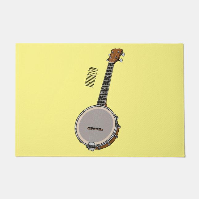 Cartoon Banjo Fußmatte (Vorderseite)