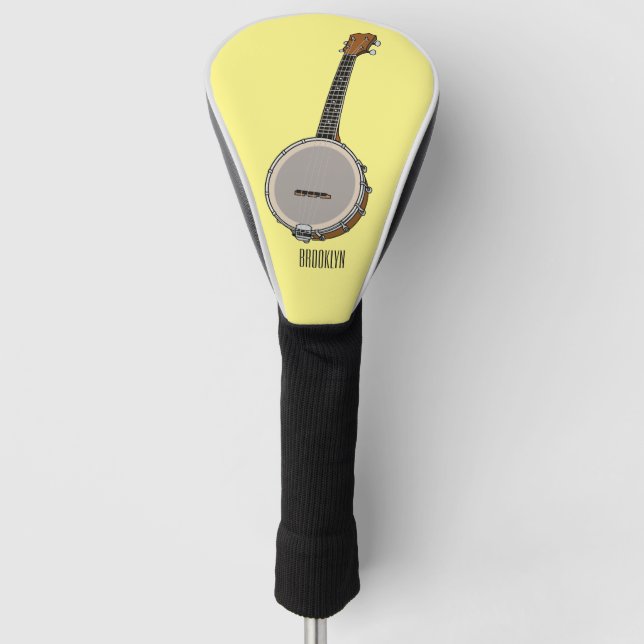 Cartoon Banjo Golf Headcover (Vorderseite)