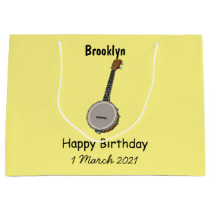 Cartoon Banjo Große Geschenktüte